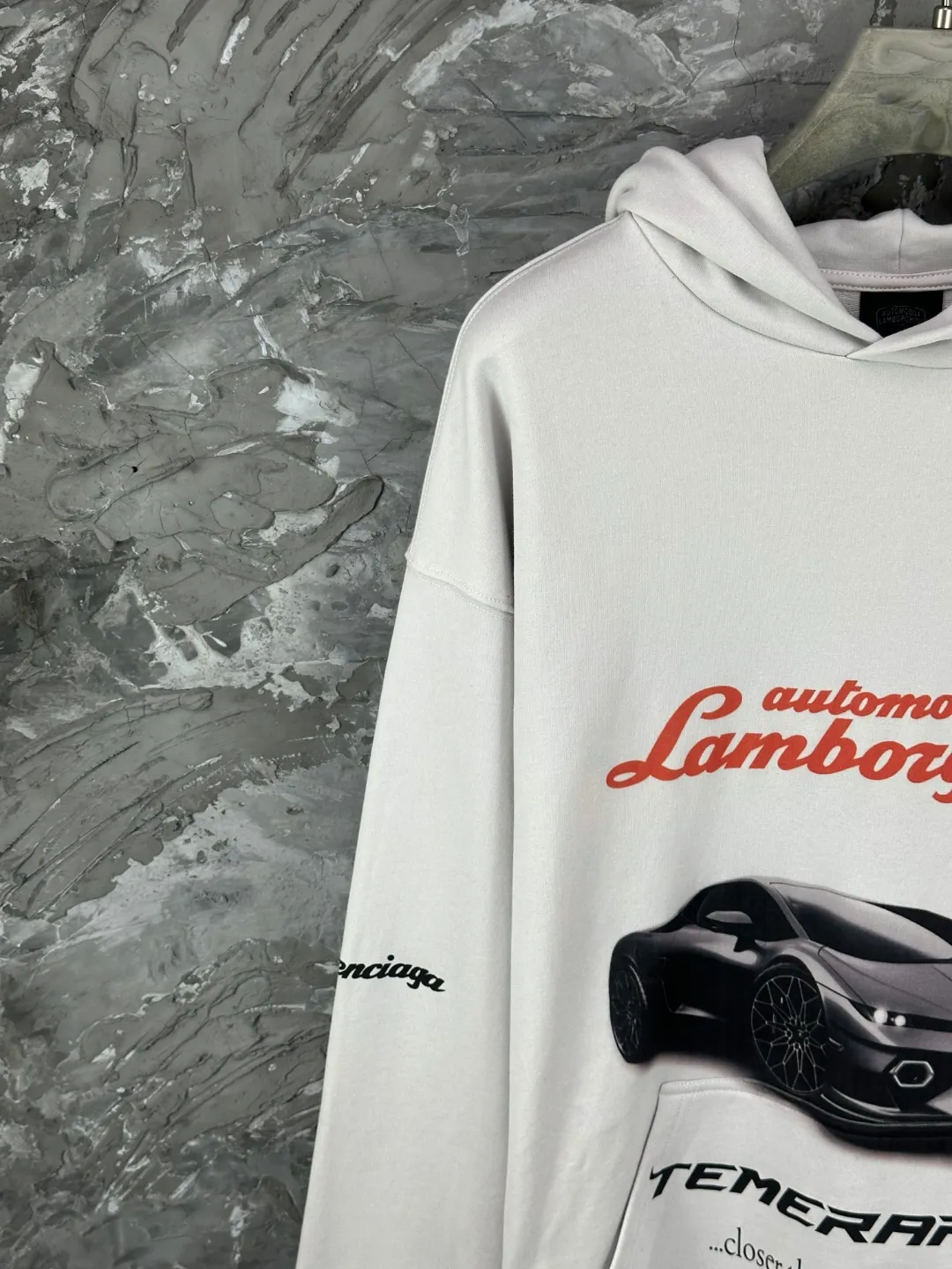 BALENCI*GA Lamborghini . . . . . 460g . Same Style -Color：Black White -SIZE：Xs S M L 8985#
